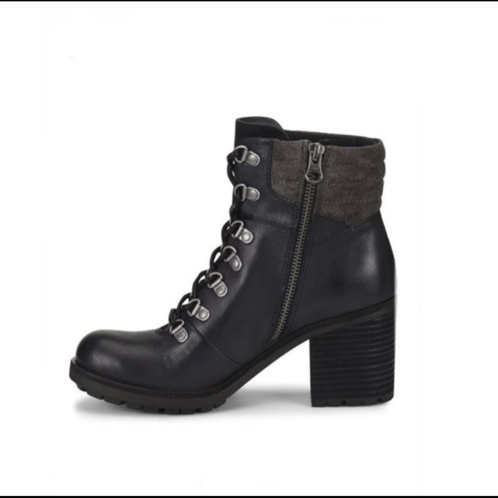 Genuine leather Kork-Ease lace up booties